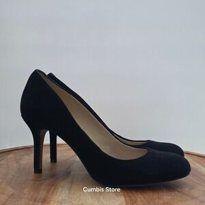 Vince Camuto Black Suede Classic Pointed Toe High‎ Heel Pumps Women's Size 6M
